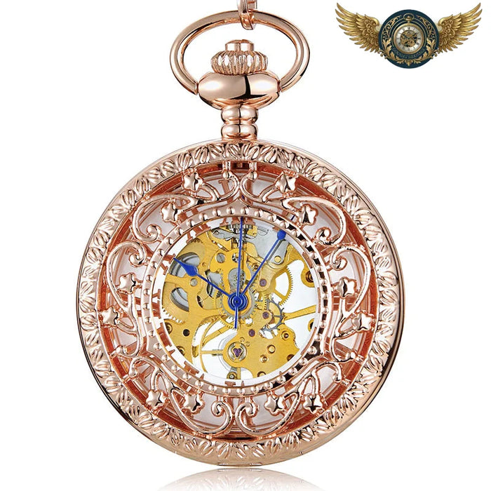 L'Alchimiste - Montre Gousset Mécanique Or Rose Demi-Chasseur - Vue 1 - Gousset-heritage