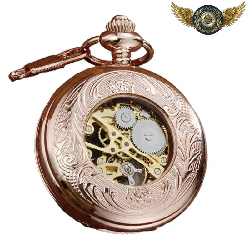 L'Alchimiste - Montre Gousset Mécanique Or Rose Demi-Chasseur - Vue 2 - Gousset-heritage