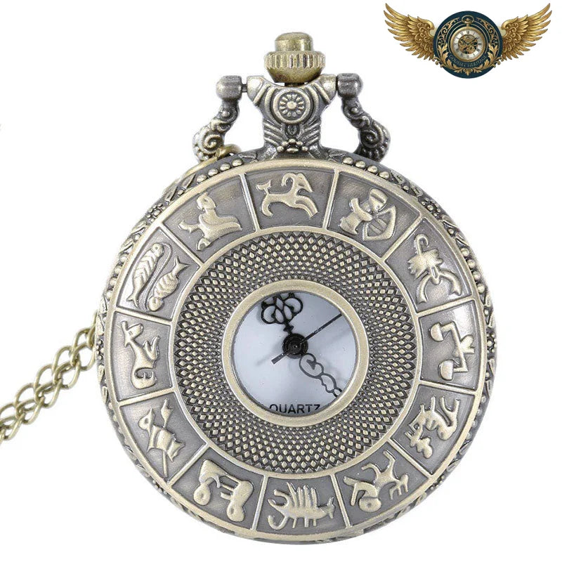 L'Alchimiste - Montre Gousset Zodiaque Bronze Antique - Vue 3 - Gousset-heritage