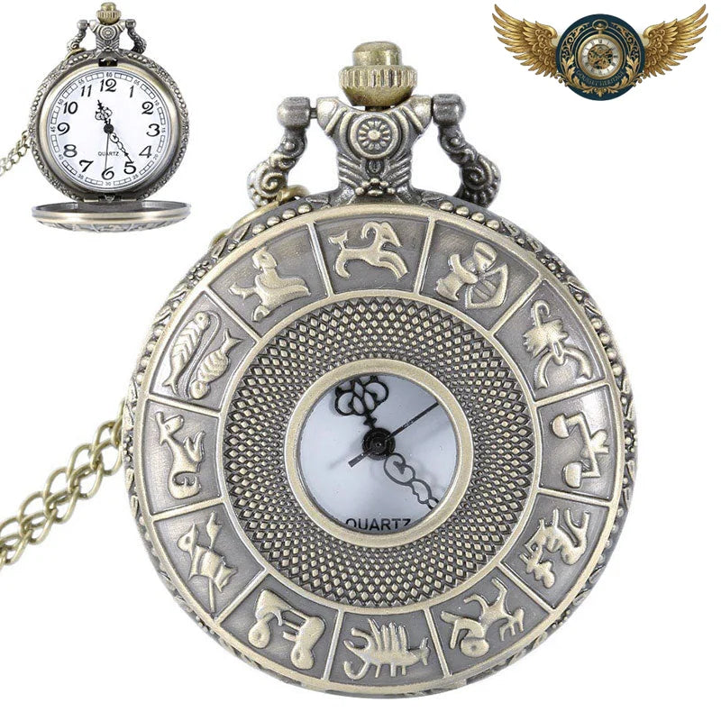 L'Alchimiste - Montre Gousset Zodiaque Bronze Antique - Vue 6 - Gousset-heritage