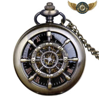 L'Amiral - Montre Gousset Double Chasseur Mécanique Bronze - Gousset-heritage