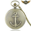 L'Ancre du Capitaine - Montre Gousset Hunter Case Bronze Antique - cadran marin - Gousset-heritage