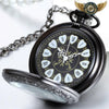 L'Anthracite Dandy - Montre Gousset Mécanique Gravée 48mm - Vue 2 - Gousset-heritage