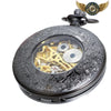 L'Anthracite Dandy - Montre Gousset Mécanique Gravée 48mm - Vue 3 - Gousset-heritage