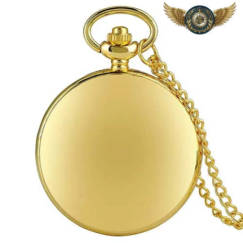 L'Apparat - Montre de Poche Chasseur Dorée Quartz Précision - Vue 1 - Gousset-heritage
