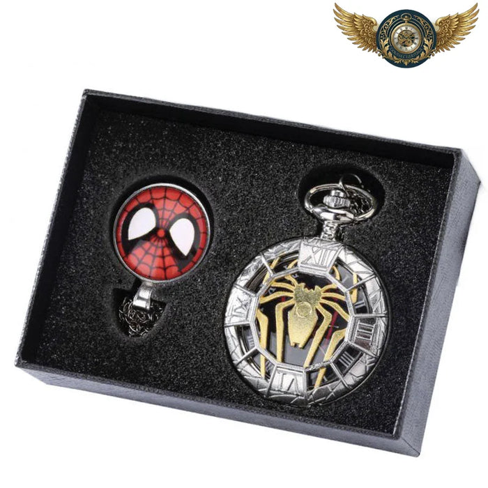 L'Araignée d'Or - Montre Gousset Quartz Chasseur Ajouré - Vue 1 - Gousset-heritage
