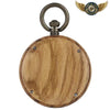 L'Arborea - Montre Gousset en Bois & Cadran Marbré Quartz - Vue 2 - Gousset-heritage