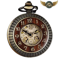 L'Arboriste - Montre de Poche Mécanique Squelette en Bois - Gousset-heritage