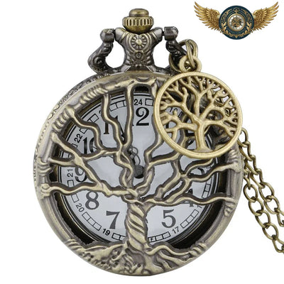 Acheter L'Arbre de Vie - Montre Pendentif Hunter Case Bronze Antique - Gousset-heritage