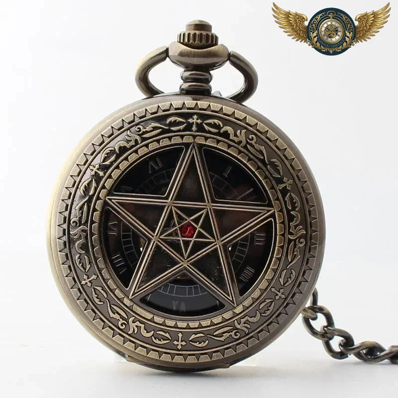 L'Arcane - Montre de Poche Mécanique Steampunk Bronze - Vue 5 - Gousset-heritage
