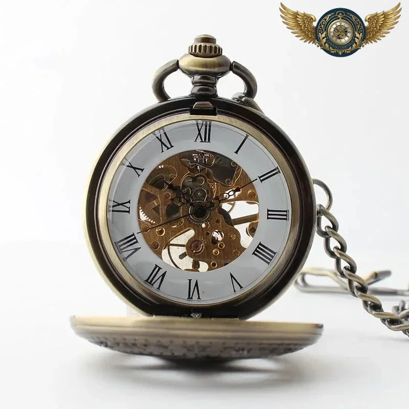L'Arcane - Montre de Poche Mécanique Steampunk Bronze - Vue 6 - Gousset-heritage