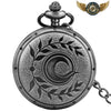 L'Arcane Nocturne - Montre Gousset Anthracite Gravée Quartz - 30cm - Gousset-heritage