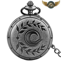 L'Arcane Nocturne - Montre Gousset Anthracite Gravée Quartz - Gousset-heritage