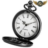 L'Arcane Nocturne - Montre Gousset Anthracite Gravée Quartz - Vue 3 - Gousset-heritage