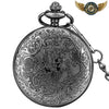 L'Arcane Nocturne - Montre Gousset Anthracite Gravée Quartz - Vue 4 - Gousset-heritage