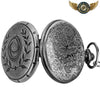L'Arcane Nocturne - Montre Gousset Anthracite Gravée Quartz - Vue 5 - Gousset-heritage
