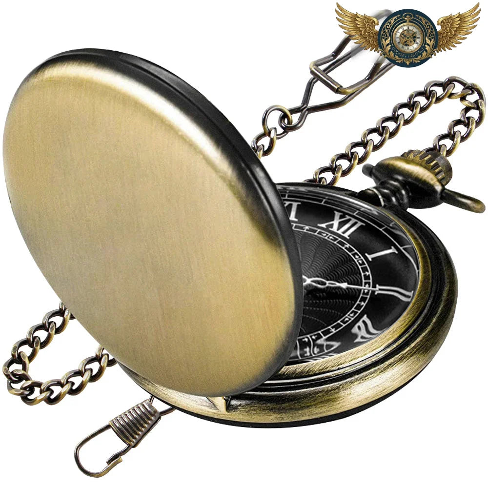 L'Archétype - Montre Gousset Chasseur Acier Poli Précision Quartz - Vue 5 - Gousset-heritage