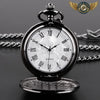 L'Archétype - Montre de Poche Chasseur Nacre Index Romain Quartz - Black - Gousset-heritage