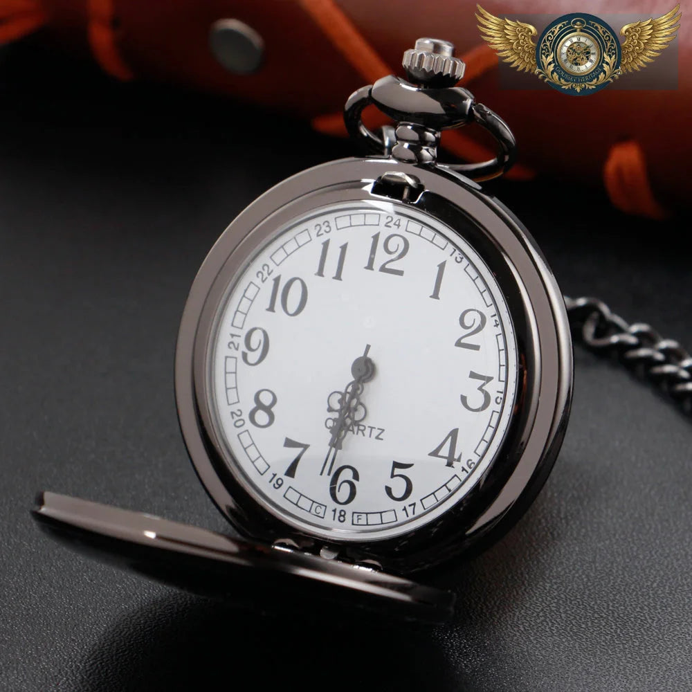 L'Archétype Classique - Montre Gousset Chasseur Acier Poli Quartz - Vue 12 - Gousset-heritage