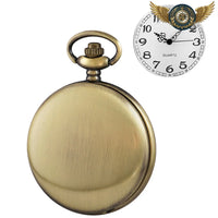 L'Archétype Classique - Montre Gousset Chasseur Acier Poli Quartz - modèle CF1004 - Gousset-heritage