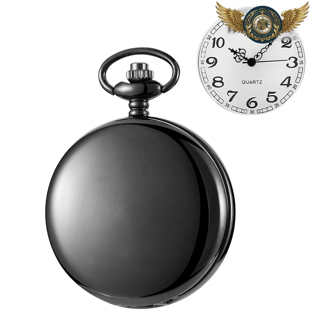 L'Archétype Classique - Montre Gousset Chasseur Acier Poli Quartz - CF1002 - Gousset-heritage