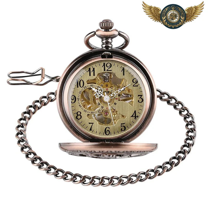 L'Archimède | Montre de Poche Squelette Mécanique Cuivrée - Vue 5 - Gousset-heritage