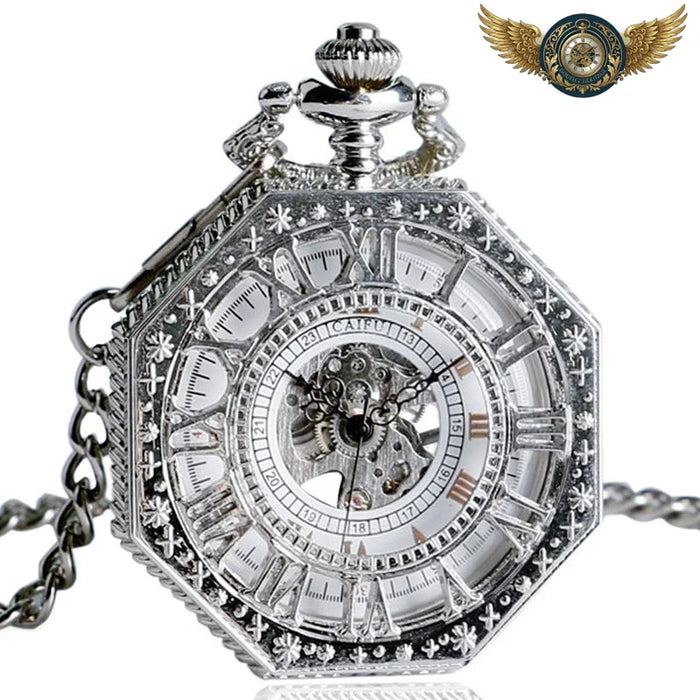 L'Architecte - Montre Gousset Demi-Chasseur Octogonale Gravée - Vue 1 - Gousset-heritage