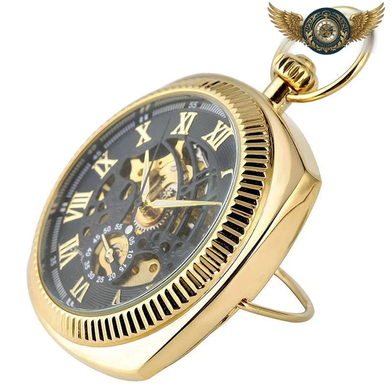 L'Architecte - Montre Gousset Mécanique Squelette 45mm - Vue 2 - Gousset-heritage