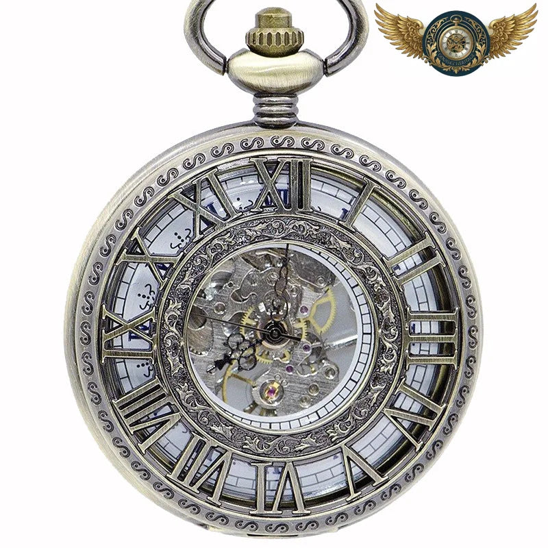 L'Architecte - Montre Gousset Mécanique Squelette Steampunk