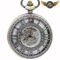 L'Architecte - Montre Gousset Mécanique Squelette Steampunk - modèle Argent - Gousset-heritage