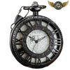 L'Architecte - Montre Gousset Mécanique Squelette Steampunk - Noir - Gousset-heritage
