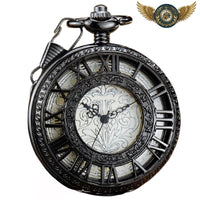 L'Architecte - Montre Gousset Mécanique Squelette Steampunk - modèle Noir - Gousset-heritage