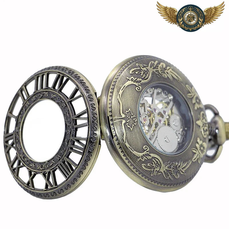 L'Architecte - Montre Gousset Mécanique Squelette Steampunk - Vue 5 - Gousset-heritage