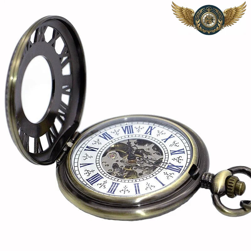 L'Architecte - Montre Gousset Mécanique Squelette Steampunk - Vue 6 - Gousset-heritage