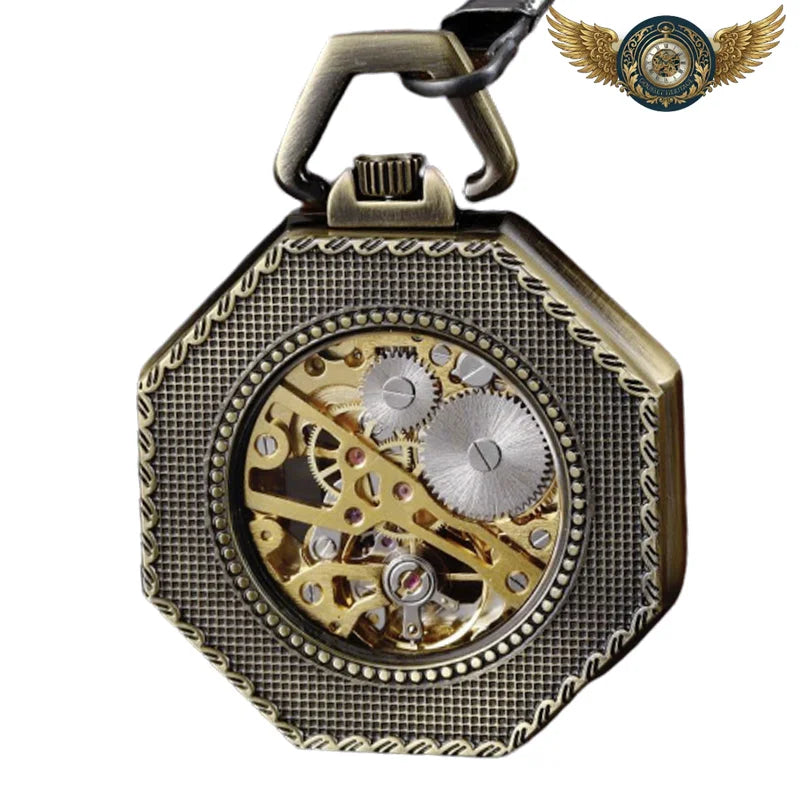 L'Architecte - Montre Gousset Octogonale Automatique Squelette - Bronze - Gousset-heritage
