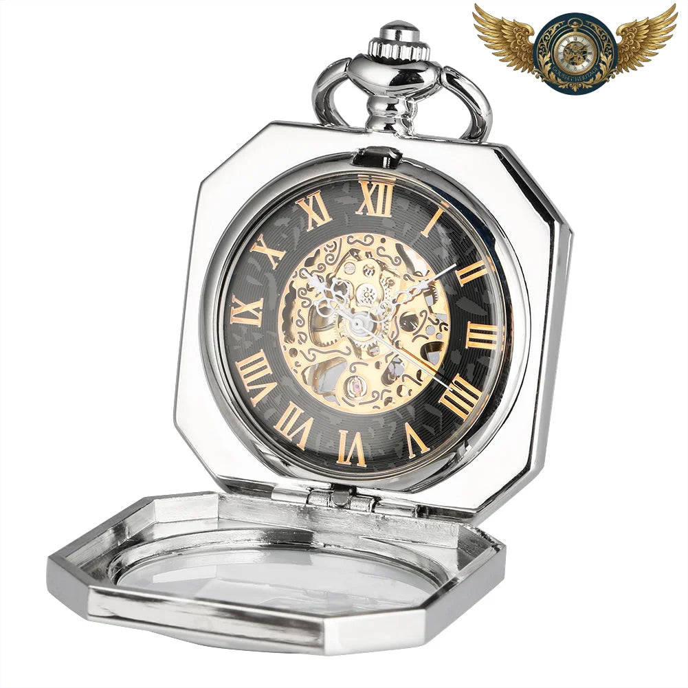 L'Architecte - Montre Gousset Squelette Mécanique Octogonale - Vue 6 - Gousset-heritage