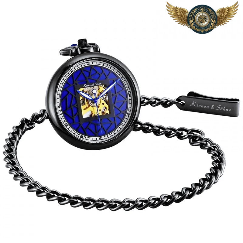 L'Architecte - Montre Gousset Steampunk Squelette Mécanique - Vue 4 - Gousset-heritage