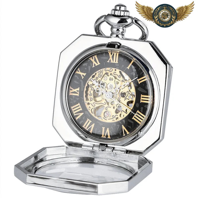 L'Architecte - Montre de Poche Octogonale Mécanique - Vue 2 - Gousset-heritage