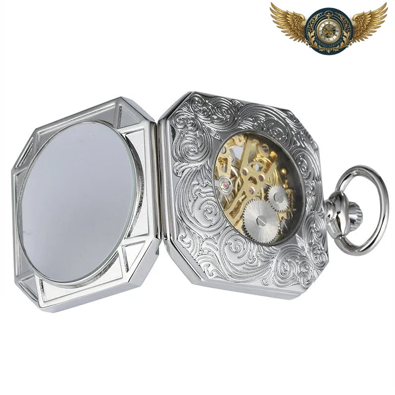 L'Architecte - Montre de Poche Octogonale Mécanique - Vue 5 - Gousset-heritage