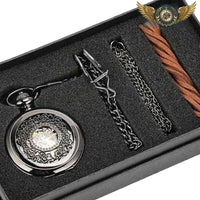 L'Architecte - Montre de Poche Squelette Mécanique Demi-Chasseur - Gousset-heritage