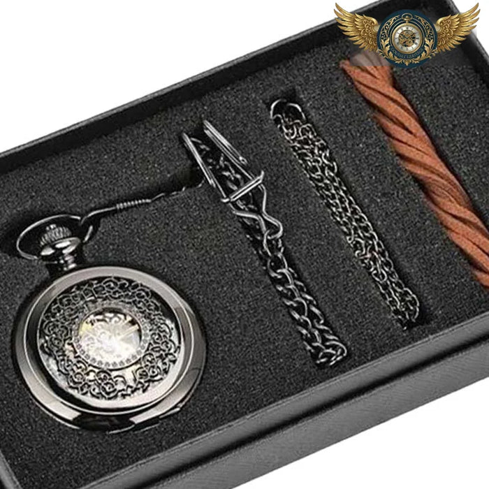 L'Architecte - Montre de Poche Squelette Mécanique Demi-Chasseur - Vue 1 - Gousset-heritage