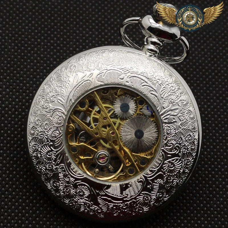 L'Architecte - Montre de Poche Squelette Mécanique Demi-Chasseur - Vue 7 - Gousset-heritage