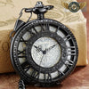 L'Architecte Noir - Montre Gousset Demi-Chasseur Squelette Mécanique - Noir - Gousset-heritage