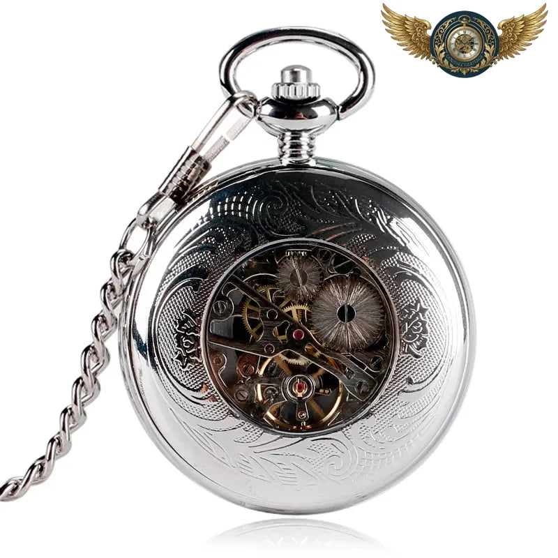 L'Architecte Squelette - Montre Gousset Chasseur Mécanique Argenté - Vue 5 - Gousset-heritage