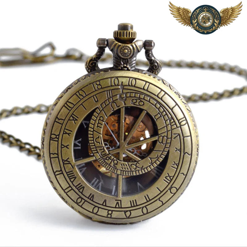 L'Architecte Temporel - Montre Gousset Mécanique Demi-Chasseur - Bronze - Gousset-heritage