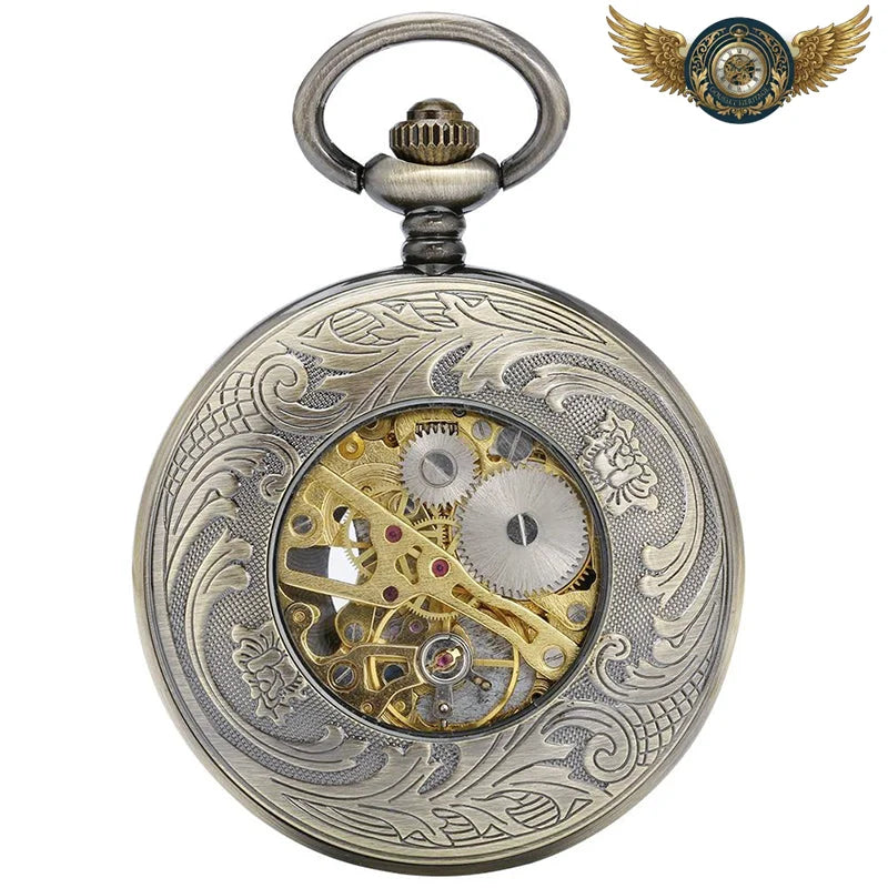 L'Architecte | Montre Gousset Mécanique Squelette Demi-Chasseur - Vue 2 - Gousset-heritage