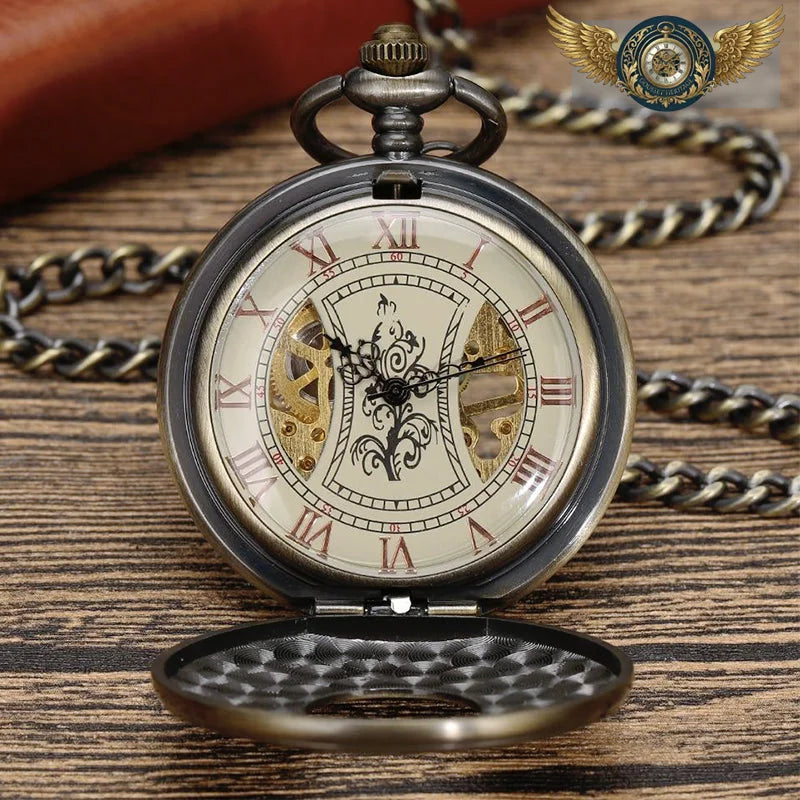 L'Architecte | Montre Gousset Mécanique Squelette Demi-Chasseur - Vue 4 - Gousset-heritage