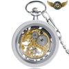 L'Architecte | Montre Gousset Squelette Mécanique Argent & Or - Vue 2 - Gousset-heritage