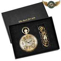 L'Architecte | Montre de Poche Squelette Demi-Chasseur Bronze - Gousset-heritage