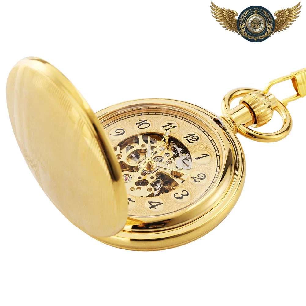 L'Architetto | Montre Gousset Full-Hunter Automatique Dorée - Vue 5 - Gousset-heritage